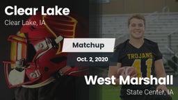Matchup: Clear Lake High vs. West Marshall  2020