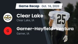 Recap: Clear Lake  vs. Garner-Hayfield-Ventura  2020