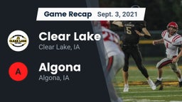 Recap: Clear Lake  vs. Algona  2021