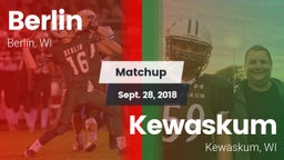 Matchup: Berlin  vs. Kewaskum  2018