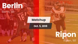 Matchup: Berlin  vs. Ripon  2018