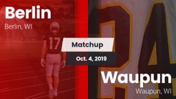 Matchup: Berlin  vs. Waupun  2019