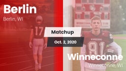 Matchup: Berlin  vs. Winneconne  2020
