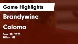 Brandywine  vs Coloma  Game Highlights - Jan. 28, 2023