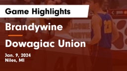 Brandywine  vs Dowagiac Union Game Highlights - Jan. 9, 2024