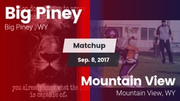 Matchup: Big Piney High vs. Mountain View  2017