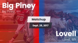 Matchup: Big Piney High vs. Lovell  2017