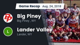 Recap: Big Piney  vs. Lander Valley  2018