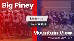 Matchup: Big Piney High vs. Mountain View  2019