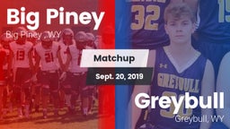 Matchup: Big Piney High vs. Greybull  2019