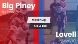 Matchup: Big Piney High vs. Lovell  2019