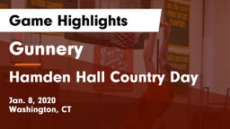 Gunnery  vs Hamden Hall Country Day  Game Highlights - Jan. 8, 2020