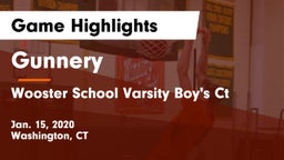 Gunnery  vs Wooster School Varsity Boy's Ct Game Highlights - Jan. 15, 2020