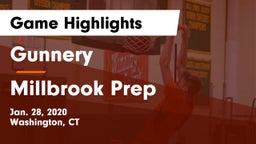 Gunnery  vs Millbrook Prep Game Highlights - Jan. 28, 2020