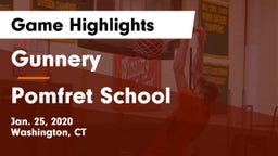 Gunnery  vs Pomfret School Game Highlights - Jan. 25, 2020
