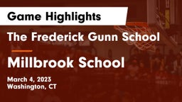The Frederick Gunn School vs Millbrook School Game Highlights - March 4, 2023