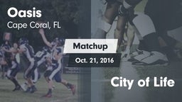 Matchup: Oasis  vs. City of Life 2016