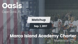 Matchup: Oasis  vs. Marco Island Academy Charter  2017