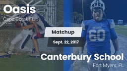 Matchup: Oasis  vs. Canterbury School 2017