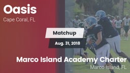 Matchup: Oasis  vs. Marco Island Academy Charter  2018