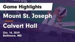 Mount St. Joseph  vs Calvert Hall Game Highlights - Oct. 14, 2019