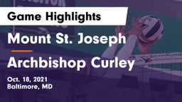 Mount St. Joseph  vs Archbishop Curley Game Highlights - Oct. 18, 2021