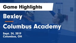 Bexley  vs Columbus Academy Game Highlights - Sept. 24, 2019