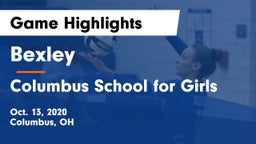 Bexley  vs Columbus School for Girls Game Highlights - Oct. 13, 2020
