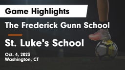 The Frederick Gunn School vs St. Luke's School Game Highlights - Oct. 4, 2023