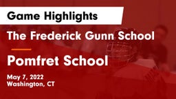 The Frederick Gunn School vs Pomfret School Game Highlights - May 7, 2022