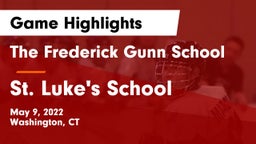 The Frederick Gunn School vs St. Luke's School Game Highlights - May 9, 2022