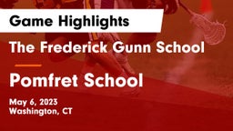 The Frederick Gunn School vs Pomfret School Game Highlights - May 6, 2023