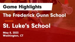 The Frederick Gunn School vs St. Luke's School Game Highlights - May 8, 2023