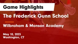 The Frederick Gunn School vs Wilbraham & Monson Academy  Game Highlights - May 10, 2023