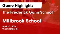 The Frederick Gunn School vs Millbrook School Game Highlights - April 17, 2024