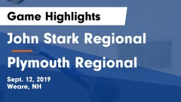 John Stark Regional  vs Plymouth Regional  Game Highlights - Sept. 12, 2019