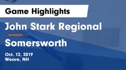 John Stark Regional  vs Somersworth  Game Highlights - Oct. 12, 2019