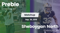 Matchup: Preble  vs. Sheboygan North  2016