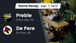 Recap: Preble  vs. De Pere  2018