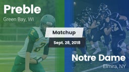 Matchup: Preble  vs. Notre Dame  2018