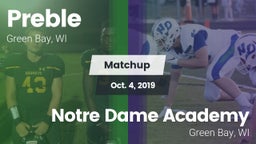 Matchup: Preble  vs. Notre Dame Academy 2019