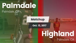 Matchup: Palmdale  vs. Highland  2017