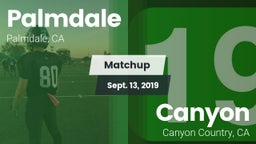 Matchup: Palmdale  vs. Canyon  2019