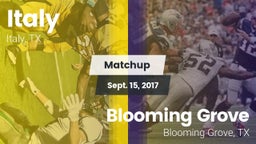 Matchup: Italy  vs. Blooming Grove  2017