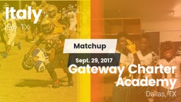 Matchup: Italy  vs. Gateway Charter Academy  2017