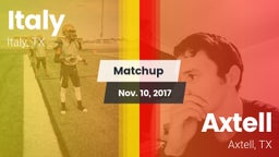 Matchup: Italy  vs. Axtell  2017
