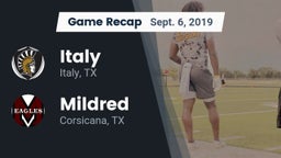 Recap: Italy  vs. Mildred  2019