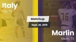 Matchup: Italy  vs. Marlin  2019