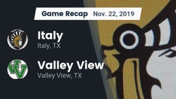 Recap: Italy  vs. Valley View  2019