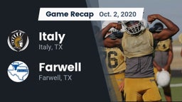 Recap: Italy  vs. Farwell  2020